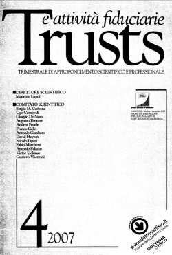 IMPOSTA SULLE DONAZIONI E TRUST ESTERI: much ado for nothing!